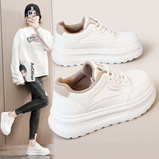 Damen Platform Sneakers mit modernem Design und bequemer Dämpfung EB