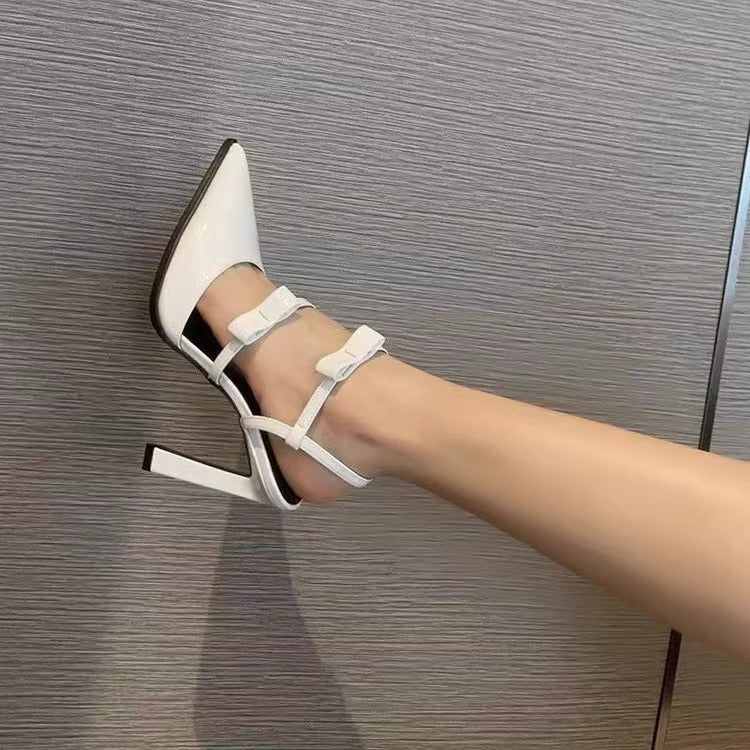Damen elegante Slingback-Pumps mit hohem Absatz EB