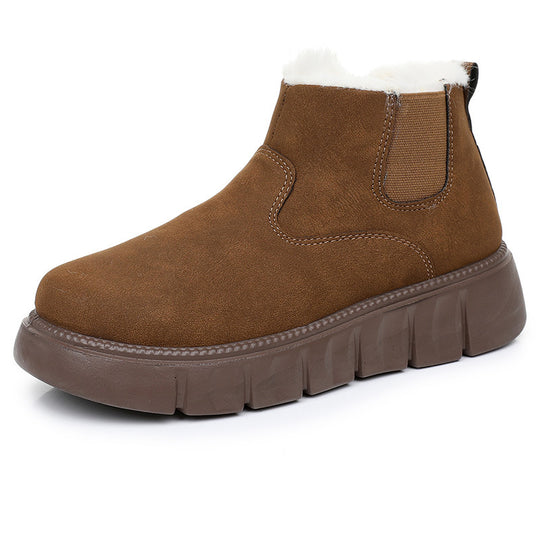 Damen Warme und stilvolle Stiefeletten mit rutschfester Sohle EB