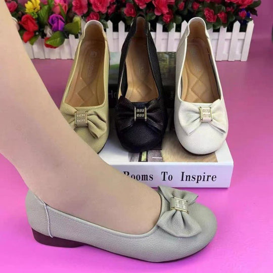 Damen Ballerinas mit eleganter Schleifenverzierung und komfortablem Fußbett EB