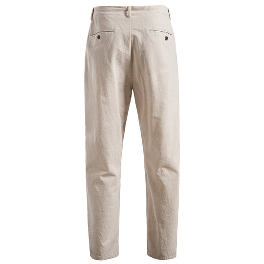 Damen lockere Baumwollhose mit verstellbarem Bund EB