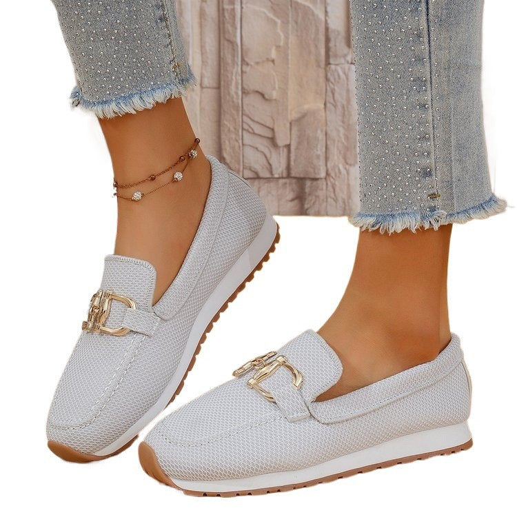 Damen Slip-Ons mit elegantem Dekor EB