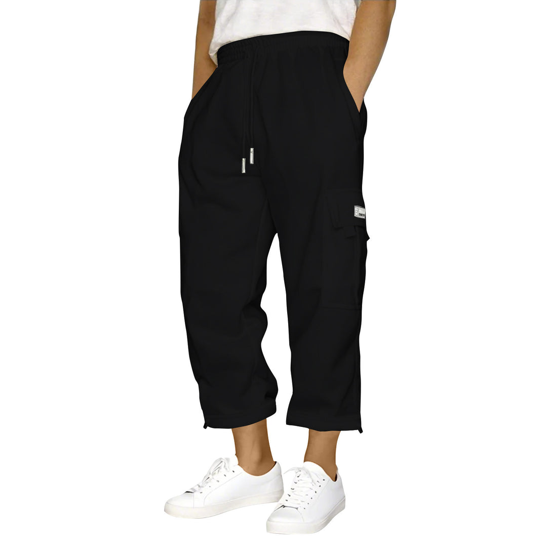 Damen Cargo-Hose mit elastischem Bund und praktischen Seitentaschen EB