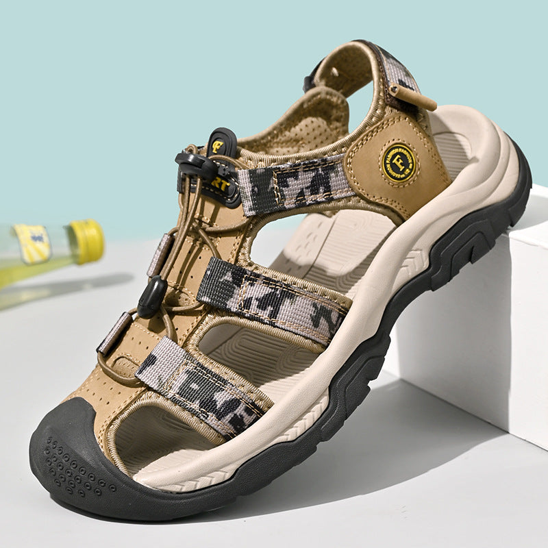 Damen Sportliche Trekking-Sandalen mit rutschfester Sohle und verstellbaren Riemen EB