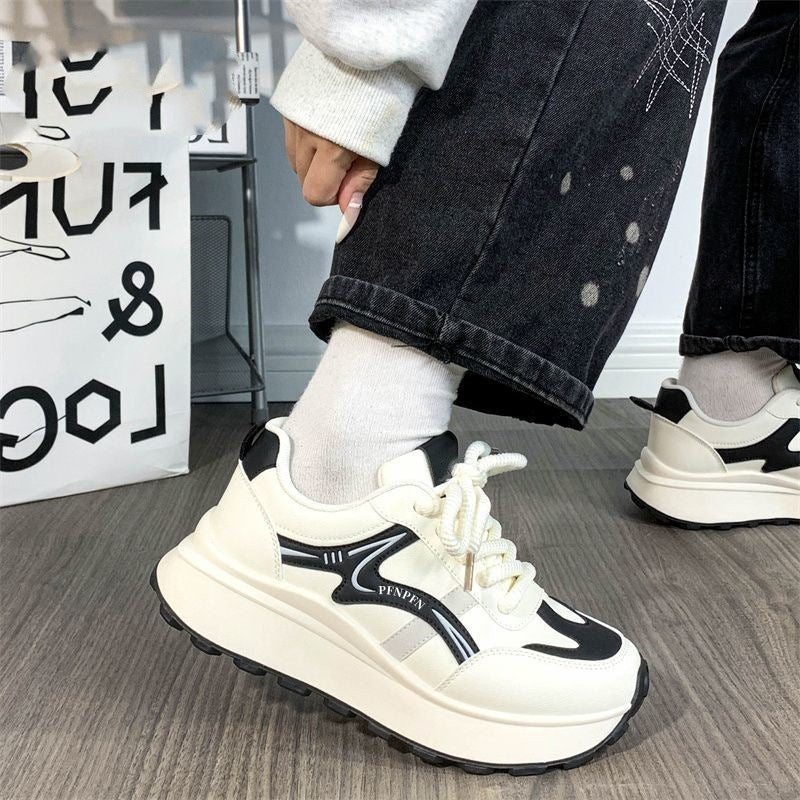 Damen Trendige Chunky Sneakers mit dämpfender Plattform-Sohle EB
