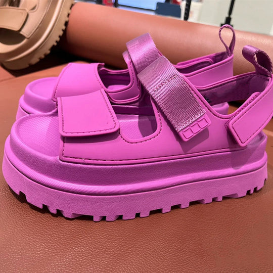 Damen Sportliche Sandalen mit ergonomischem Fußbett und rutschfester Sohle EB