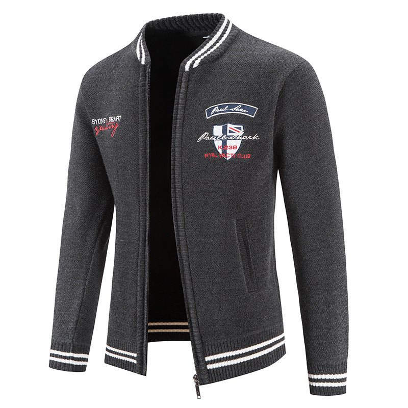 Herren sportliche Strickjacke mit vielseitigem Design EB