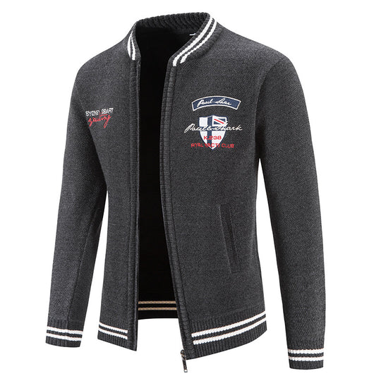 Herren sportliche Strickjacke mit vielseitigem Design EB