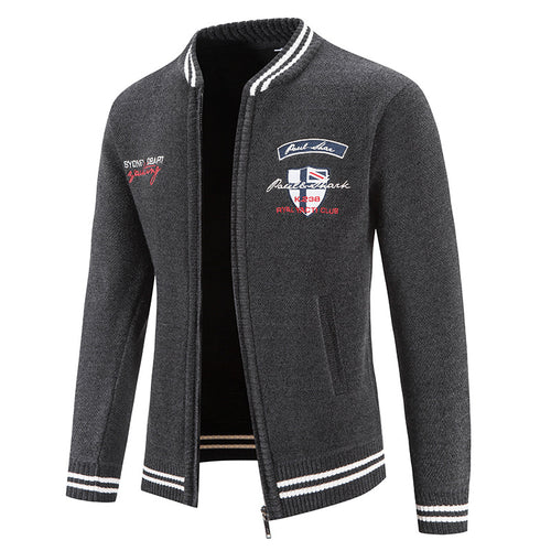 Herren sportliche Strickjacke mit vielseitigem Design EB