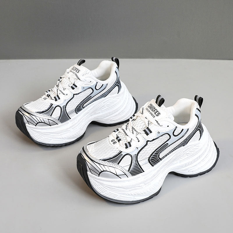 Damen Chunky Sneakers mit dämpfender Laufsohle und modischem Design EB