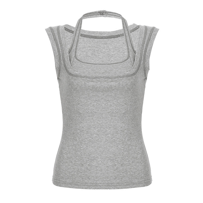 Damen Funktions-Tanktop mit doppeltem Trägersystem und atmungsaktivem Stoff EB