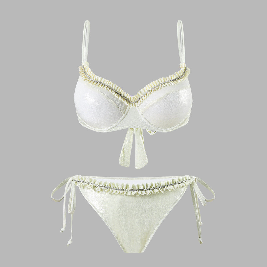 Damen Bikiniset mit fließendem Rock EB