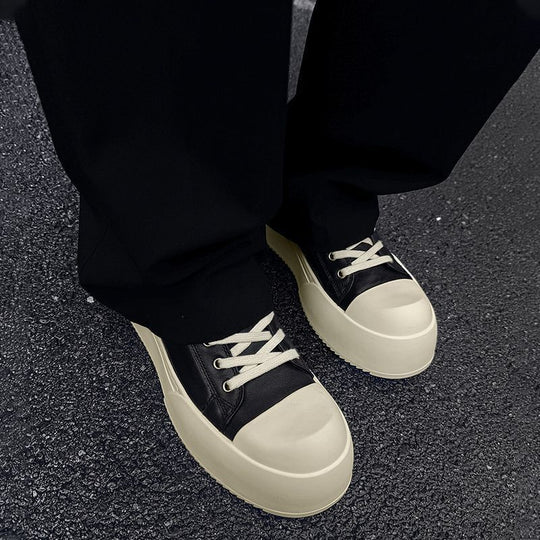 Damen modische Plateau-Sneaker mit verstärktem Zehenschutz und hochgradig rutschfester Sohle EB