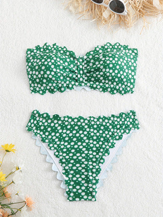 Damen Bikini-Set mit floralem Muster EB