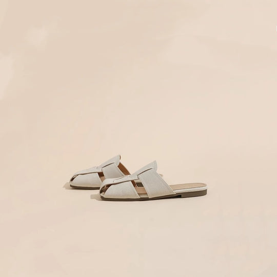 Damen modische Clogs mit weichem Fußbetten und stylischer Überlappung EB
