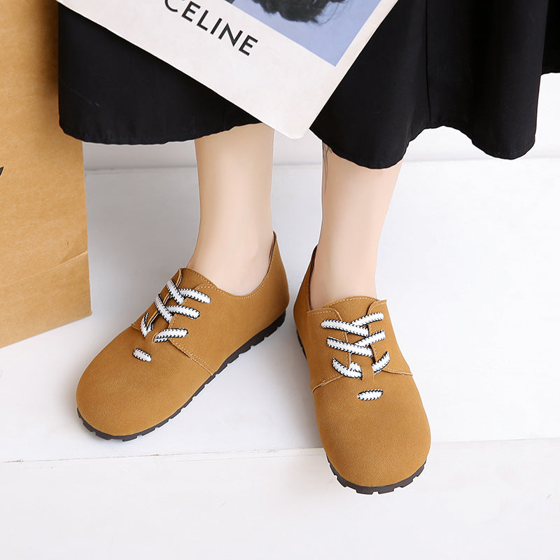 Damen bequeme Sneakers aus weichem Wildleder EB