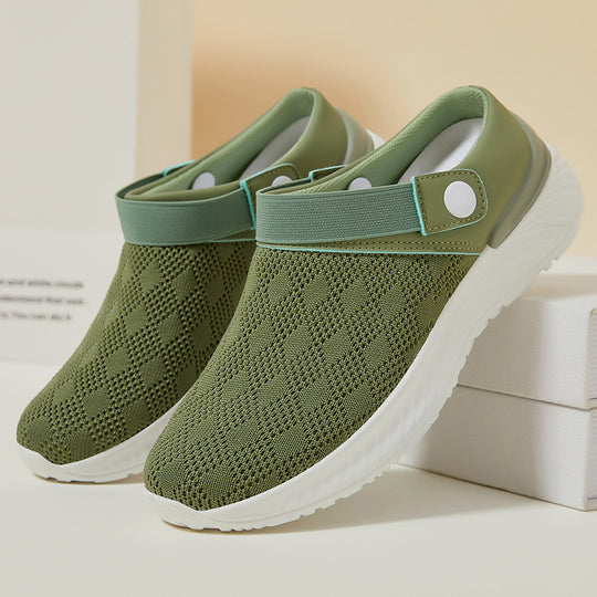 Damen Atmungsaktive Komfort-Schuhe mit elastischem Verschlusssystem EB