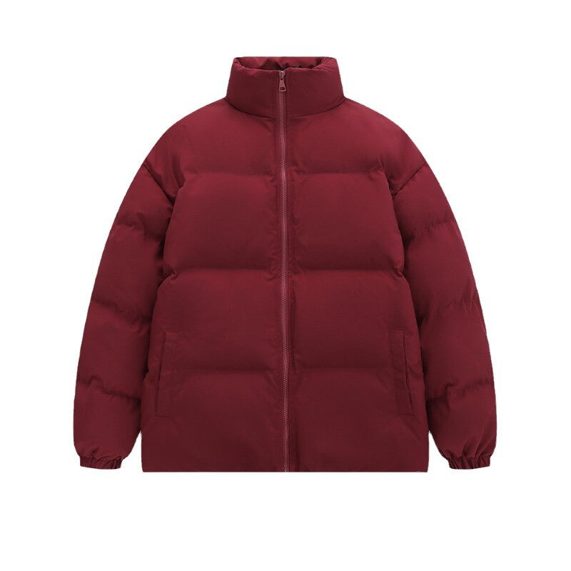 Unisex nan wattierte Steppjacke mit Stehkragen, zwei Taschen und elastischen Bündchen EB
