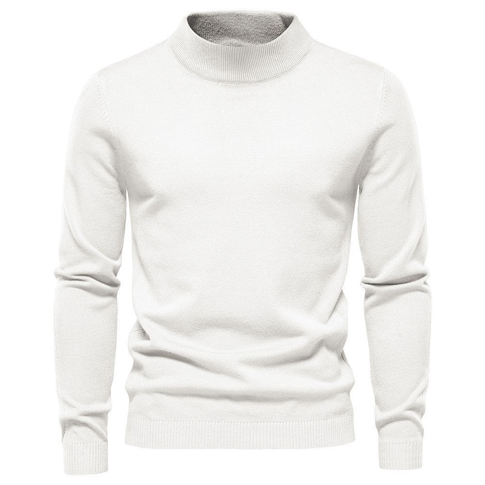 Herren stilvoller Rollkragenpullover aus weicher Merinowolle EB