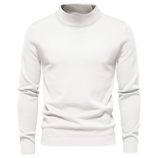 Herren stilvoller Rollkragenpullover aus weicher Merinowolle EB