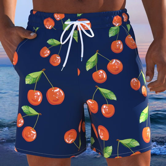 Herren Schwimmmode mit frischem Kirschdesign und bequemer Passform EB