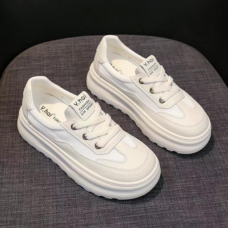 Damen sportive Chunky Sneakers mit atmungsaktivem Obermaterial und gepolsterter Sohle EB