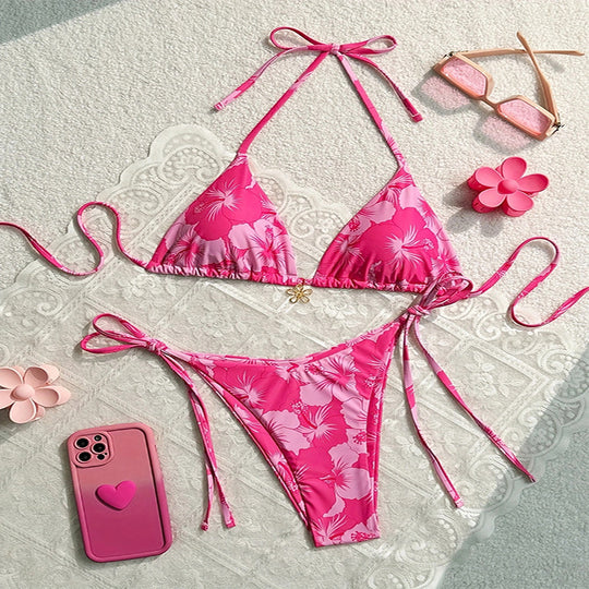 Damen Triangel-Bikini mit eleganten Bändchen EB