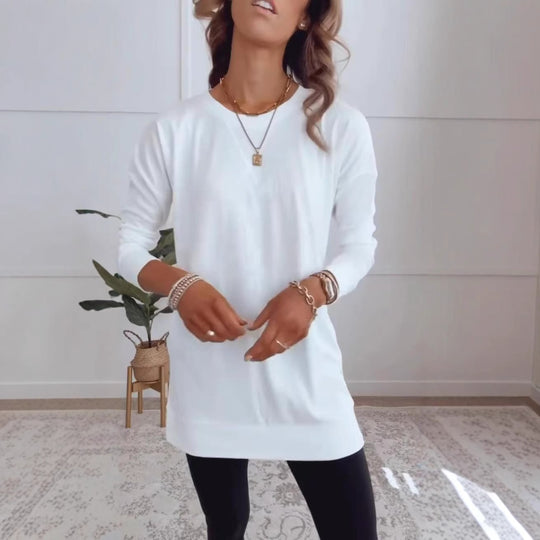 Damen Langarmshirt aus atmungsaktiver Baumwolle Heidi-Mode