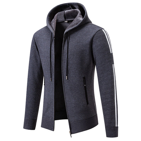 Herren Sportliche Kapuzenjacke mit innovativem Materialmix EB