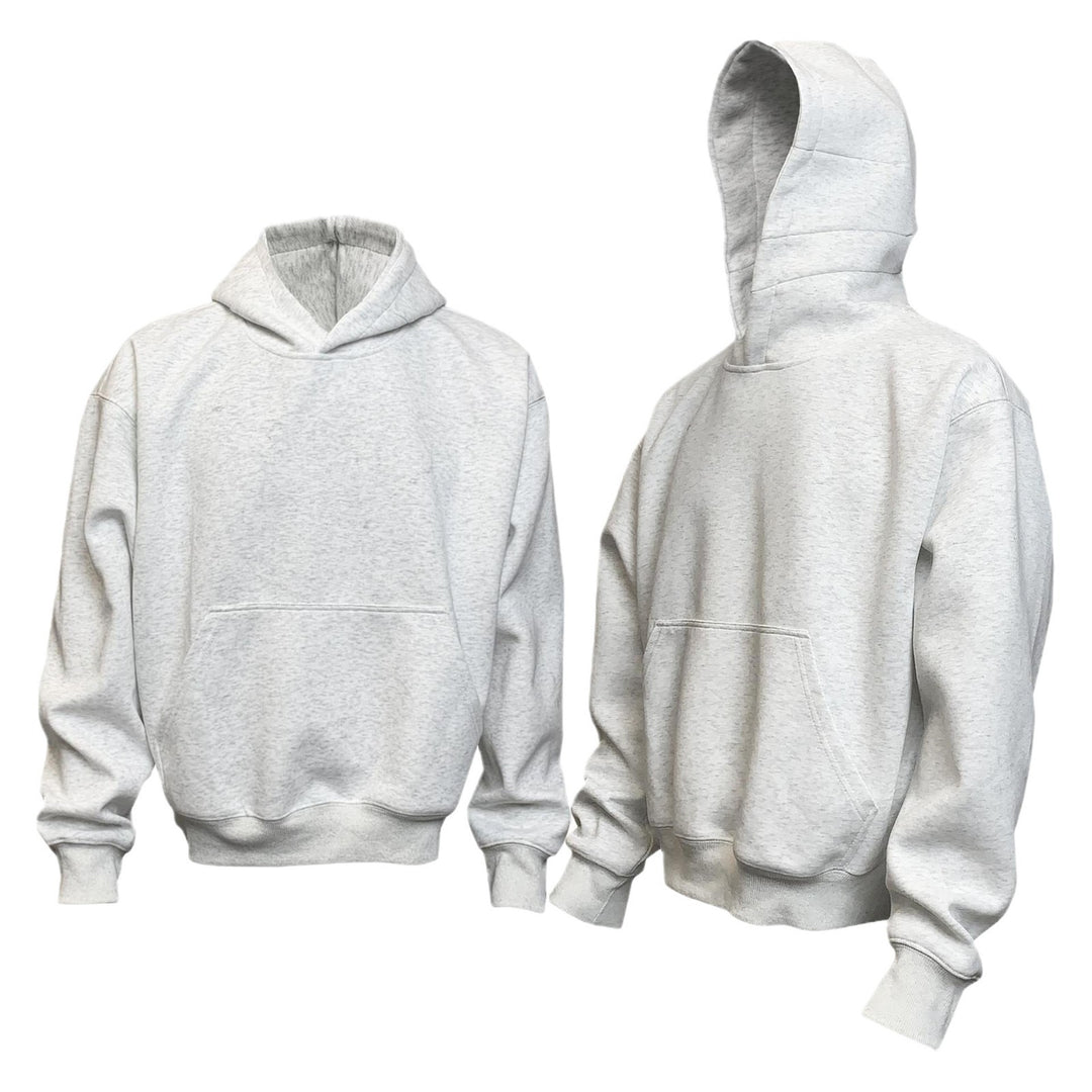 Unisex weicher Heavyweight-Oversize-Kapuzenpullover mit dreiteiliger Kapuze und verstärkter Kängurutasche EB