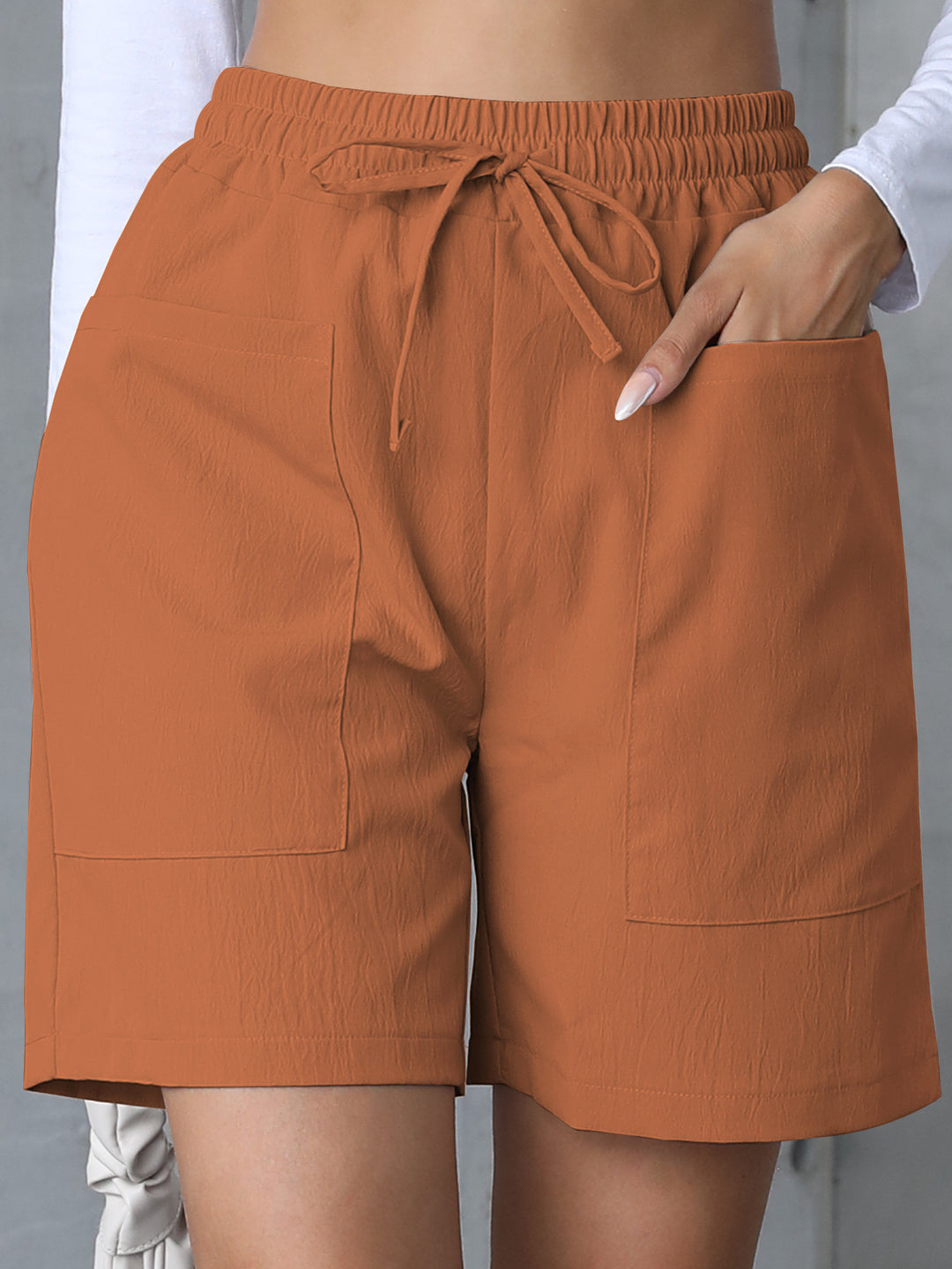 EB | Große Shorts mit hoher Taille und weitem Bein