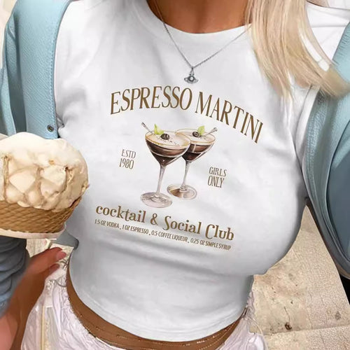 Damen Crop-T-Shirt mit kreativen Schleifen-Details EB