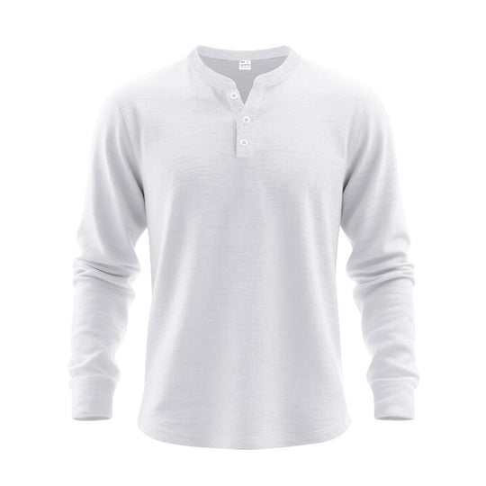 Herren Langarmshirt mit Knopfleiste EB