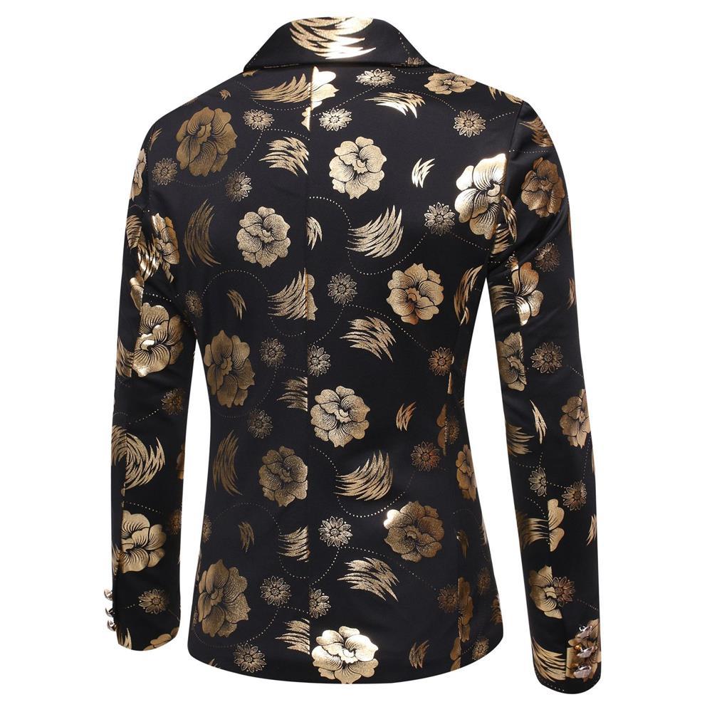 Herren Blazer mit floralem Design und elegantem Schnitt EB