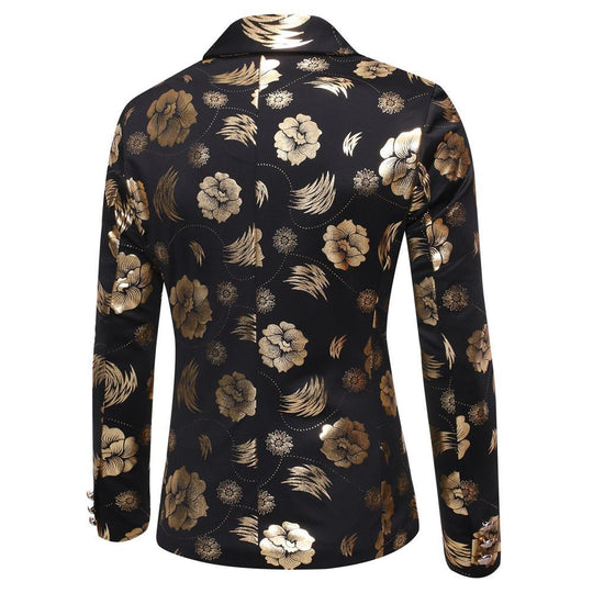 Herren Blazer mit floralem Design und elegantem Schnitt EB