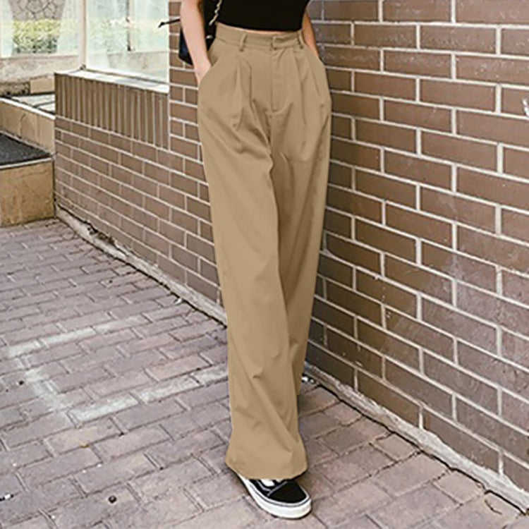 Damen Hochtaillierte, weite Hosen EB