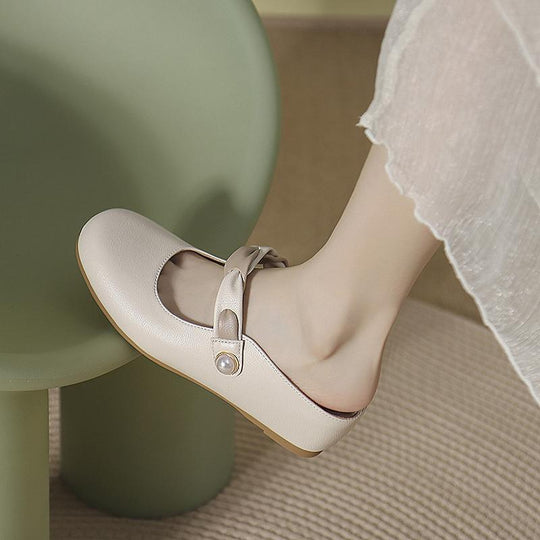 Damen elegante Ballerinas mit modischem Schleifen-Design EB