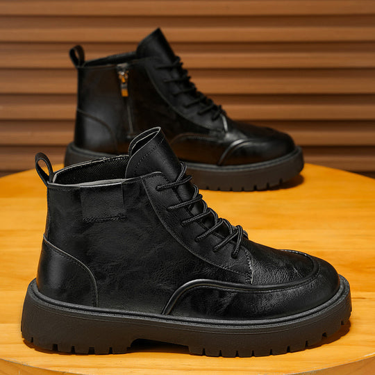 Damen Stiefeletten mit Reißverschluss und bequemer Schnürung EB