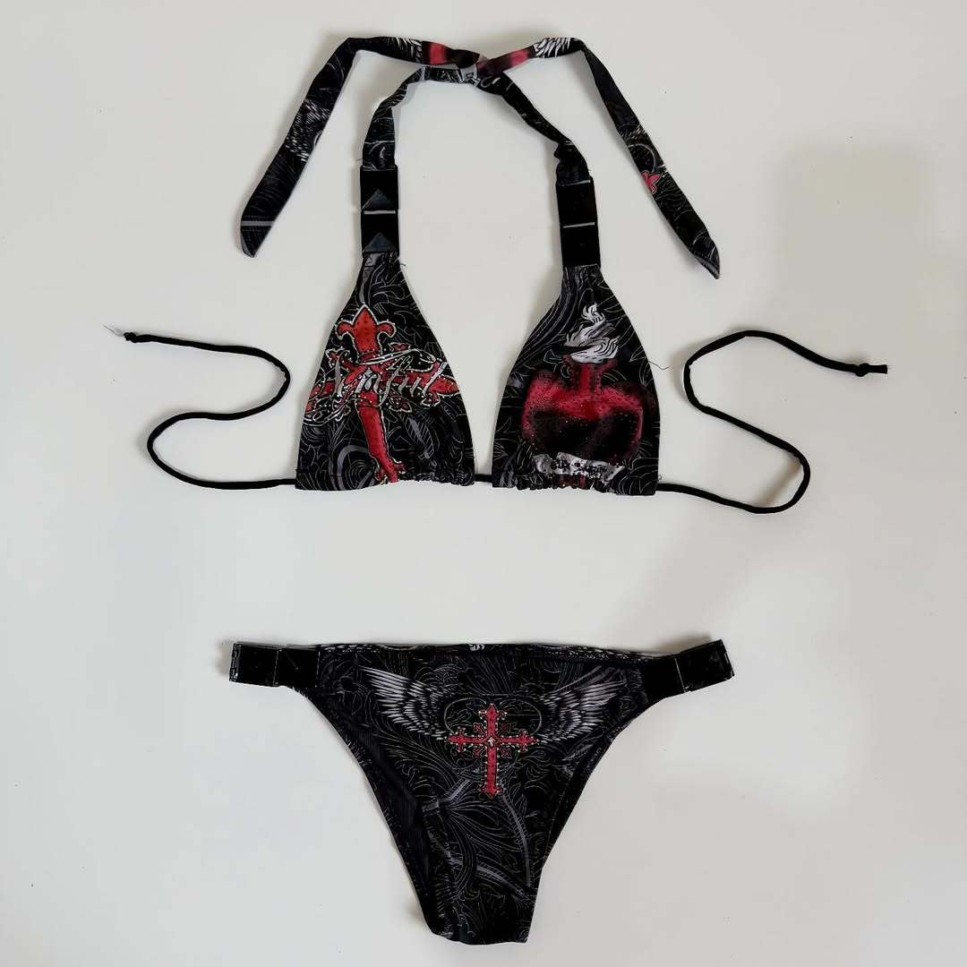 Damen Designer-Bikini mit kreativem Grafiken EB