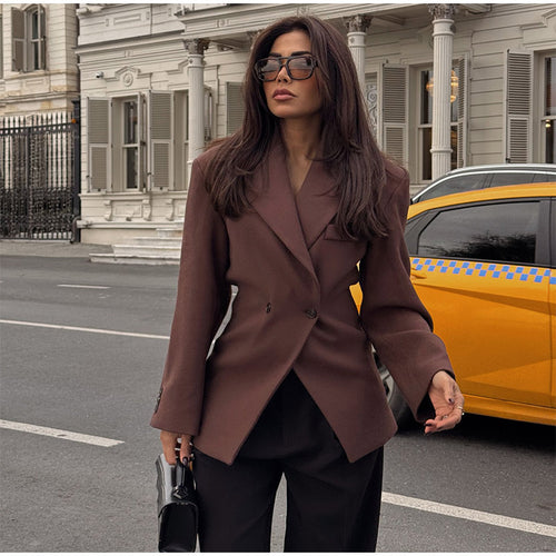 Damen klassischer, taillierter Blazer EB