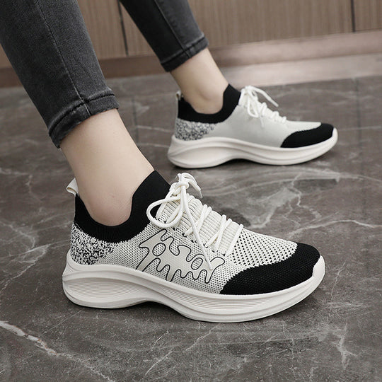Damen Sportliche Laufschuhe mit atmungsaktivem Mesh-Obermaterial und flexiblem Sohlenprofil EB