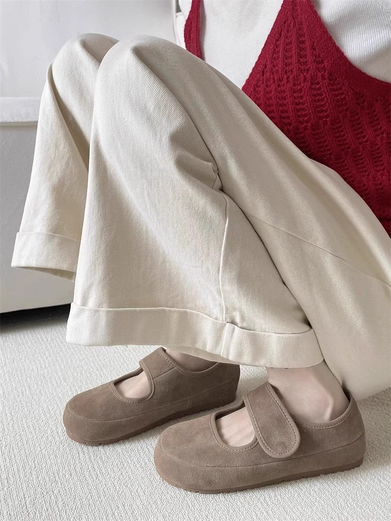 Damen Bequeme Clogs mit Klettverschluss und ergonomischer Sohle EB