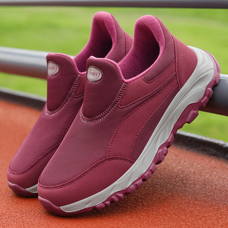 Damen Sportliche Slip-On Sneakers mit dämpfender Sohle EB