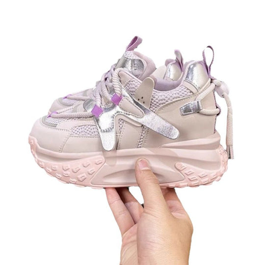 Damen Chunky Sneakers mit reflektierendem Obermaterial und innovativer Dämpfung EB