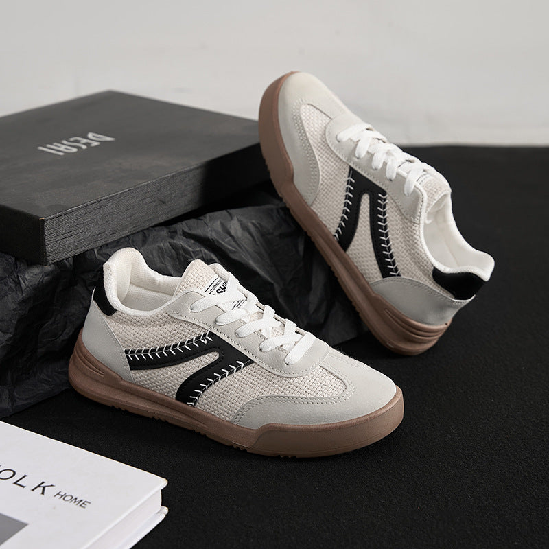 Damen Modische Freizeit Sneaker mit ergonomischem Design und atmungsaktiver Oberflächenstruktur EB