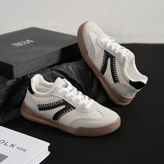 Damen Modische Freizeit Sneaker mit ergonomischem Design und atmungsaktiver Oberflächenstruktur EB