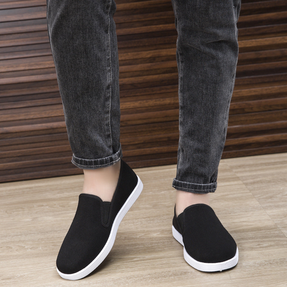Damen Bequeme Slip-On Sneakers mit Elastikeinsätzen EB