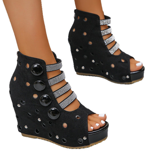 Damen Plateau Sandalen EB