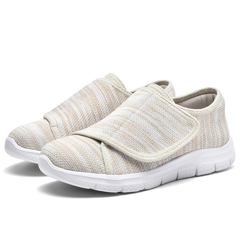 Damen Komfortable Slip-On Sneakers mit verstellbarem Klettverschluss EB