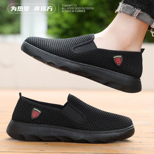 Damen Komfortable Slip-On Sneakers mit atmungsaktivem Obermaterial EB